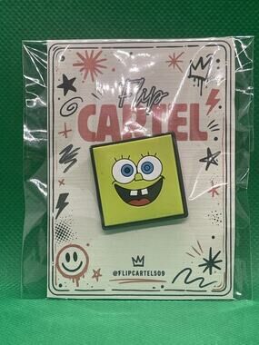 SpongeBob SquarePants Square Head PVC Rubber Hat Pin Collectible